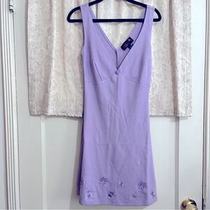 Delia's Purple Mini Dress with flower details